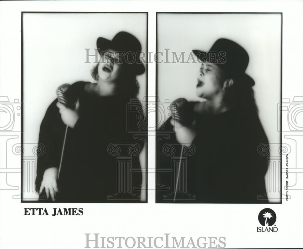 1990 Press Photo Recording artist Etta James  - spp31520 - Historic Images