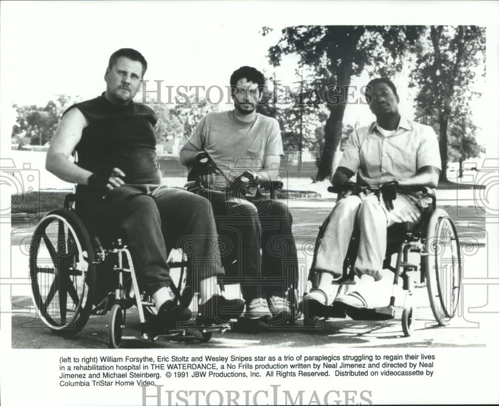 1991 Press Photo The stars of the film, The "Waterdance" - spp24000 - Historic Images
