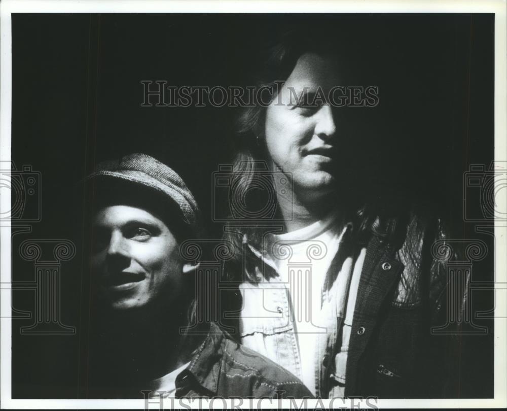 1991 Press Photo John Utler and Hakan &quot;Hawk&quot; Bjorn of Bounce the Ocean - Historic Images