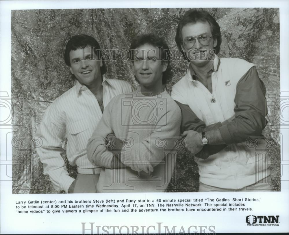 1991 Press Photo The Gatlin brothers on The Nashville Network drama telecast - Historic Images