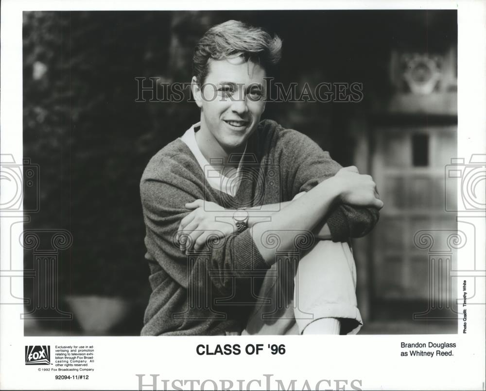 1992 Press Photo Brandon Douglass stars in Class of '96. - spp26988 - Historic Images
