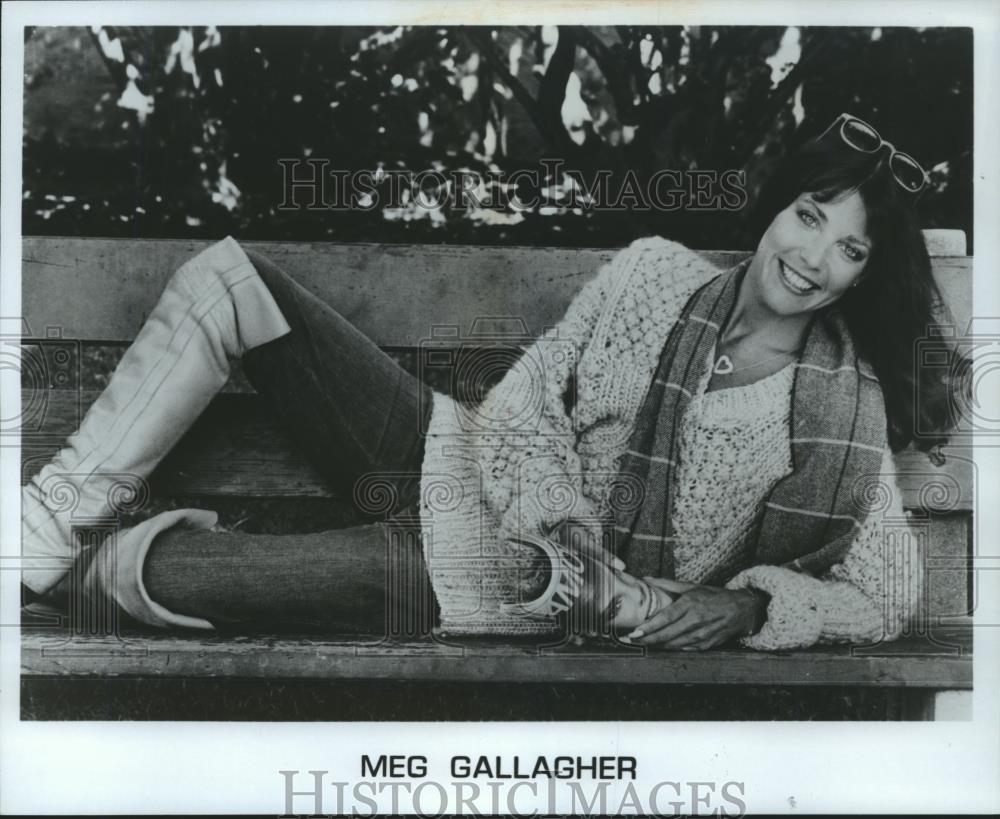 Press Photo Meg Gallagher, American actress and model. - spp28796 - Historic Images