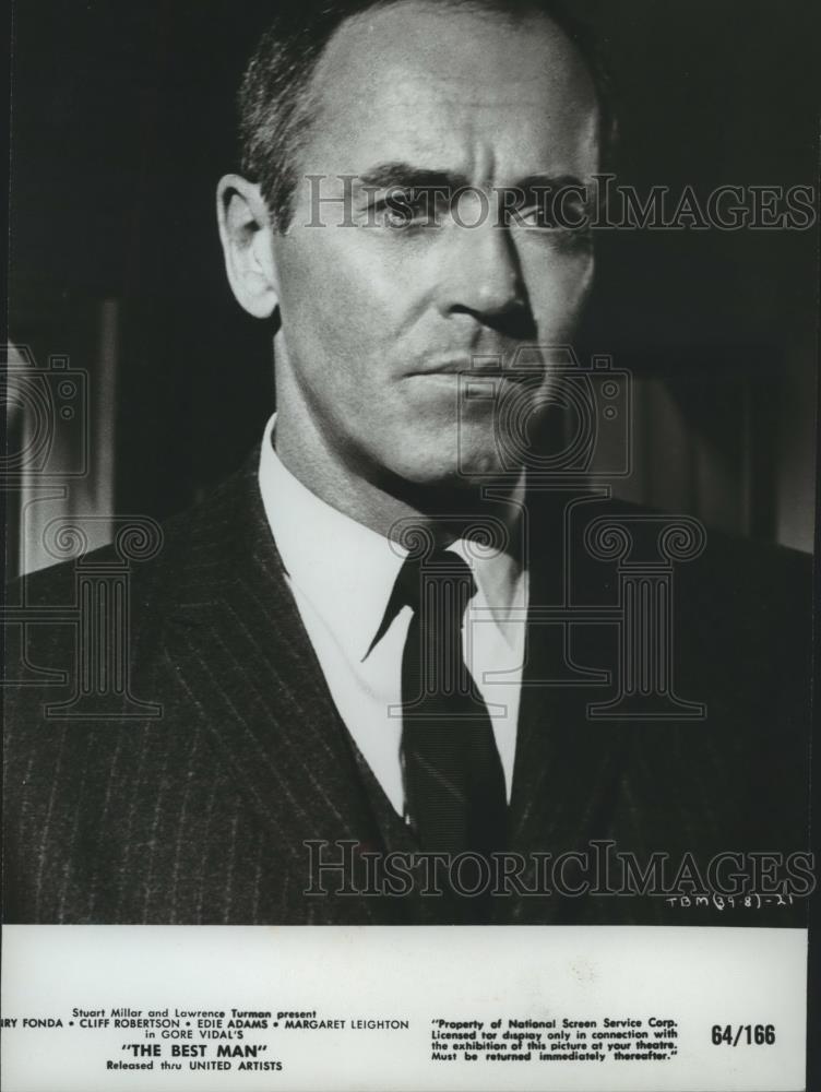 Press Photo Henry Fonda stars in "The Best Man" - spp29580 - Historic Images