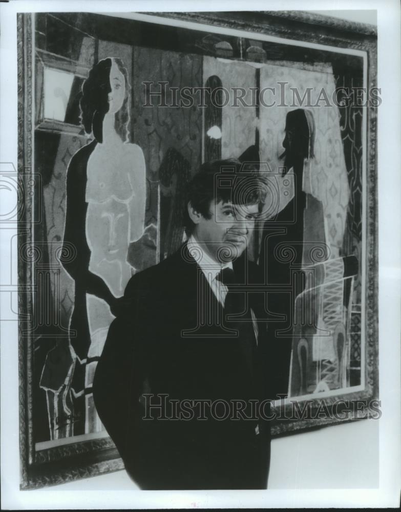 Press Photo ROBERT HUGHES writer and presenter of "THE SHOCK OF THE NEW" - Historic Images