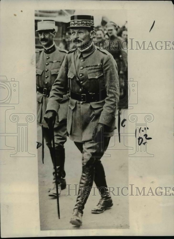 1923 Press Photo General Weygand Author of Military Sanctions of France - Historic Images