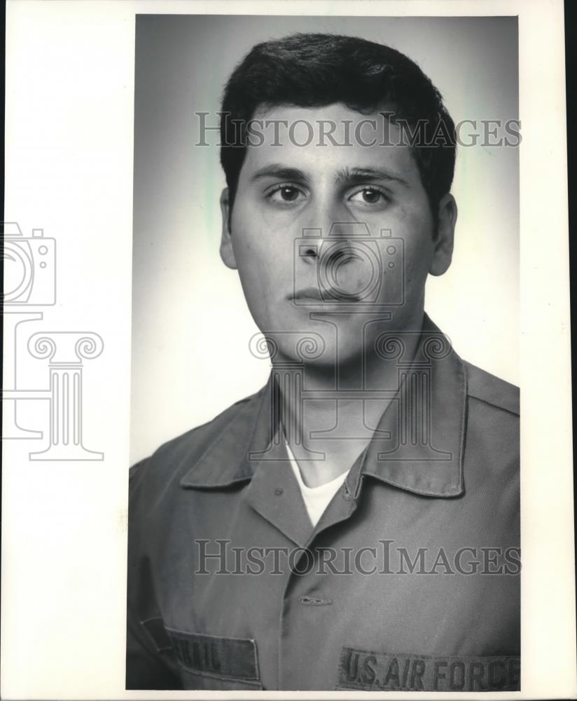 1985 Press Photo Dan Mehail, Senior airman, Howard Air Force Base, Panama - Historic Images