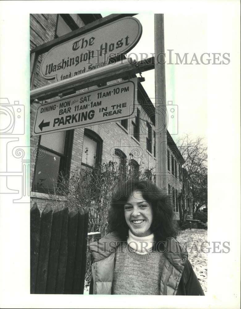 1982 Press Photo Judy Klingensmith, The Washington Host, Madison, Wisconsin - Historic Images