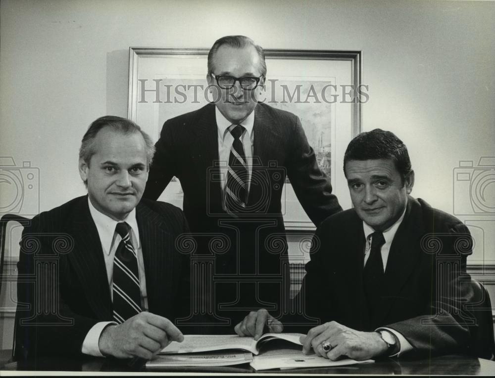 1980 Press Photo Joseph Gorman, WM. Johnson And Michael Jacobs in Milwaukee - Historic Images