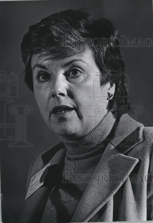 1979 Press Photo Mardie MacKimm, vp and director of public relations, Kraft, Inc - Historic Images
