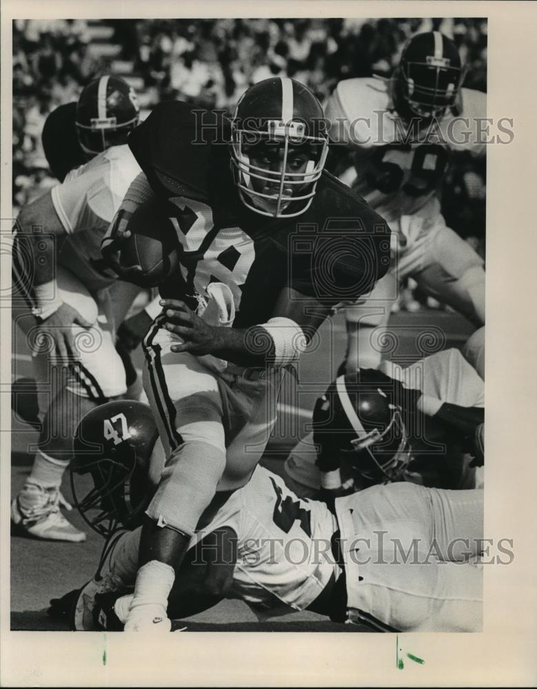 1988 Press Photo Alabama&#39;s #28 running in Spring football game. - abns00749 - Historic Images