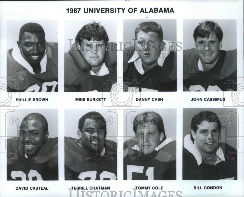 University Of Alabama Football Team Members 1987 Vintage Press Photo university-of-alabama-football-team-members-1987-vintage-press-photo