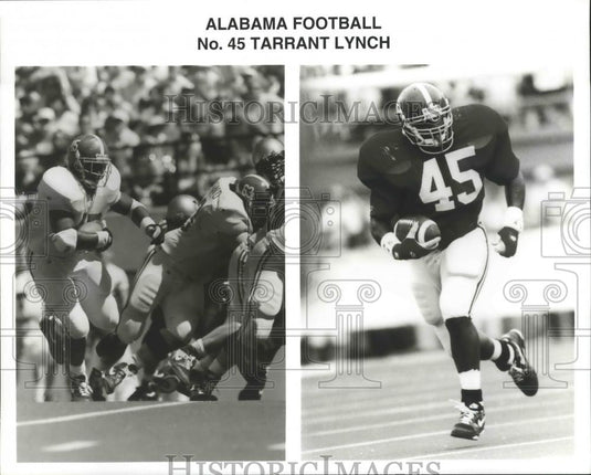 Press Photo Alabama football player