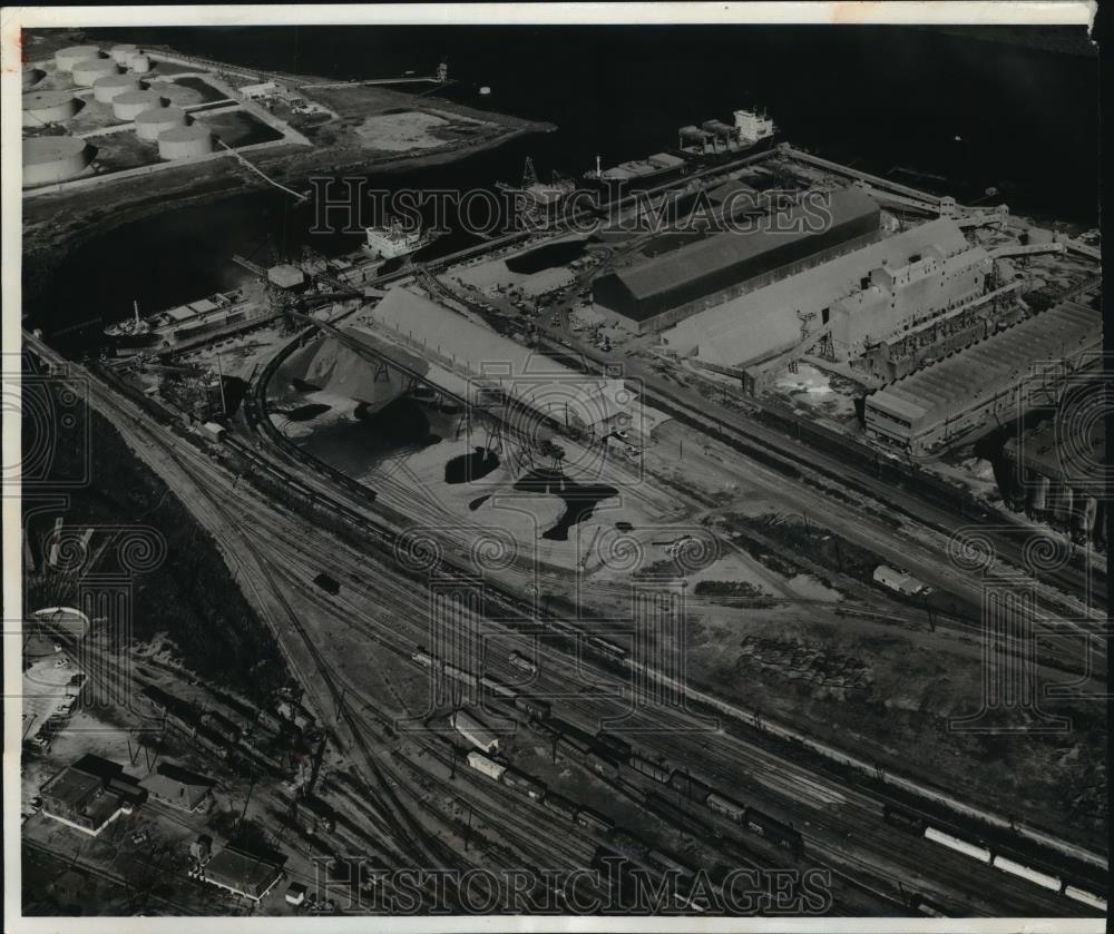 Press Photo Site of Alabama State Docks Expansion at Mobile, Alabama - Historic Images