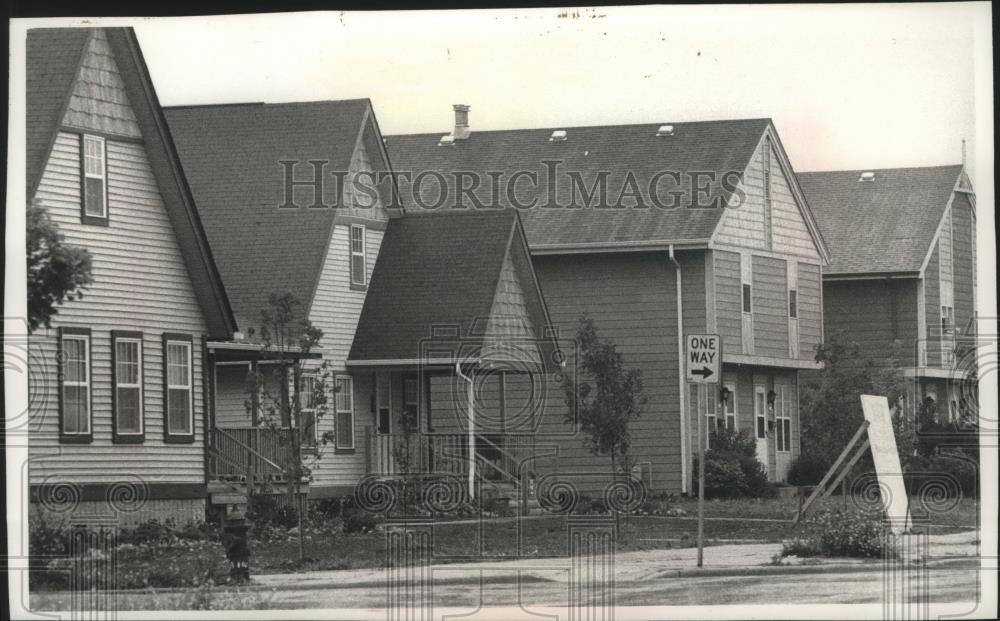 1989 Press Photo Habitat for Humanity Homes on North 23rd and West Walnut Street - Historic Images