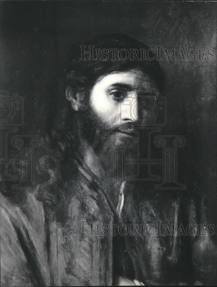 1986 Press Photo Rembrandt's "Christus" is on Exhibit at Milwaukee Art Museum - Historic Images