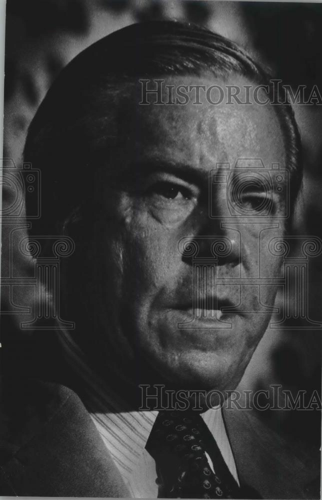 1978 Press Photo House Republican leader John Rhodes of Arizona in Milwaukee. - Historic Images