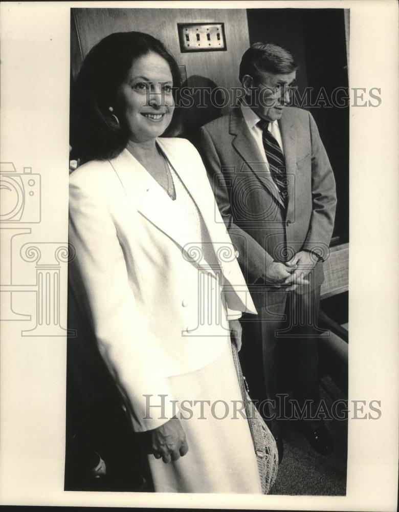 1987 Press Photo Mayor Maier and Wife, Karen Lamb - mjb43817 - Historic Images