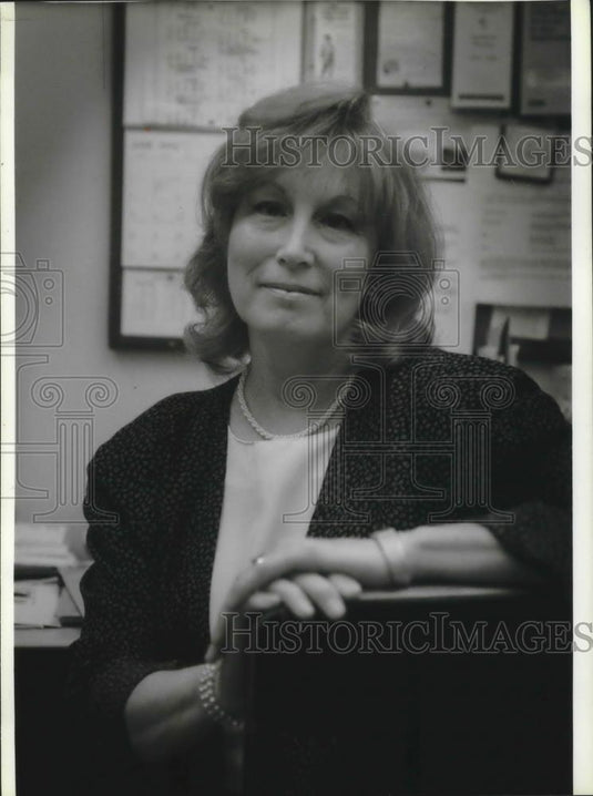 Press Photo Kay Pliszka, Student Assistance Coordinator at Pulaski High School - Historic Images