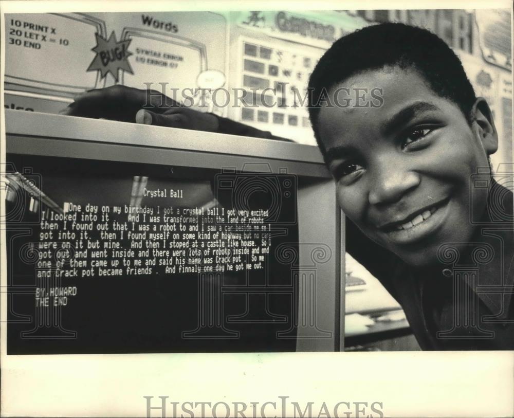1986 Press Photo Howard Josephs, Hi-Mount Elementary School, Milwaukee - Historic Images
