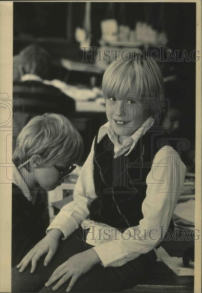 1985 Press Photo Justin Fermenich, Golda Meir School, Milwaukee - mjb44843 - Historic Images