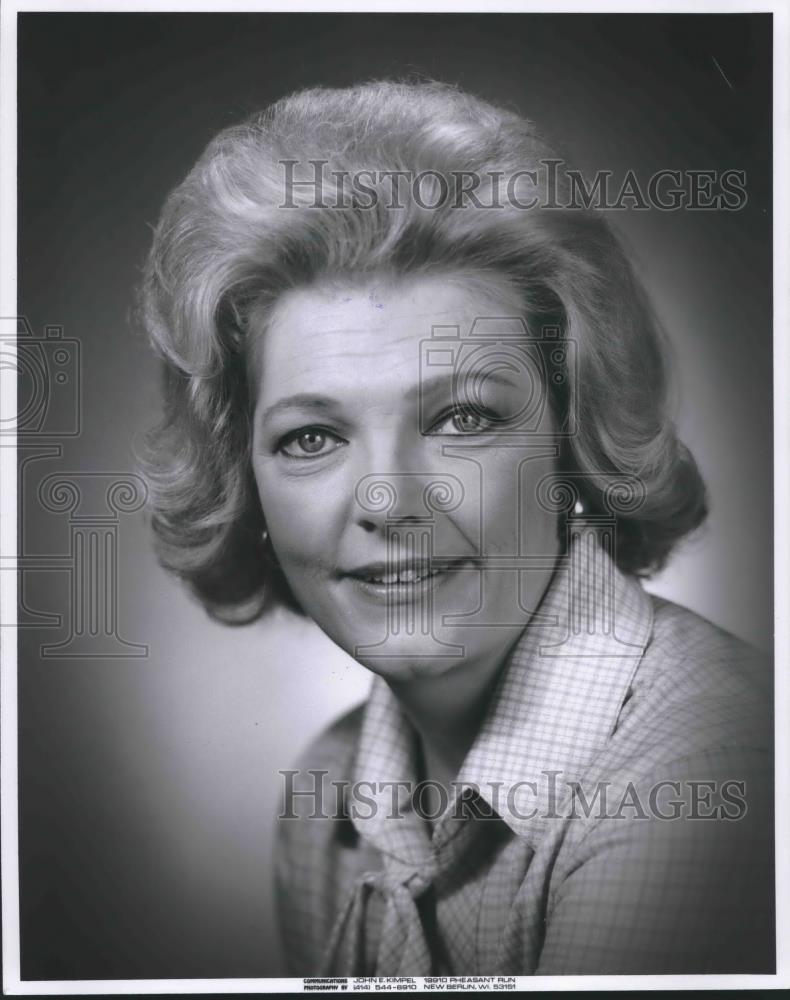 1978 Press Photo Rosemary Gernette,WISN TV-12, Wisconsin - mjb45218 - Historic Images