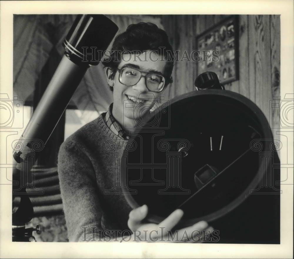 1985 Press Photo Todd Minter placed in Westinghouse Science Talent Search - Historic Images