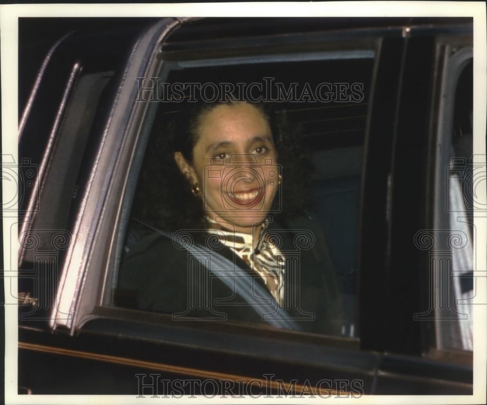 1993 Press Photo Lani Guinier leaves the White House - mjb50380 - Historic Images