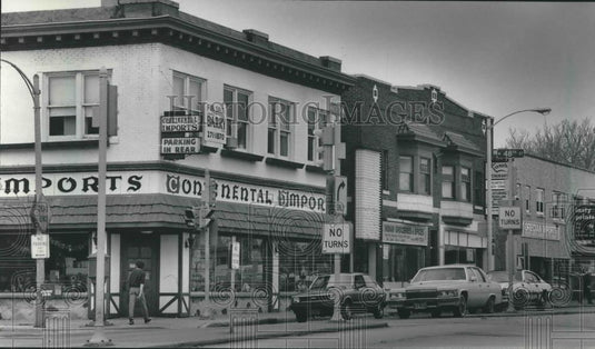 1985 Press Photo What was known as "the ethnic corner" in Milwaukee, Wisconsin. - Historic Images