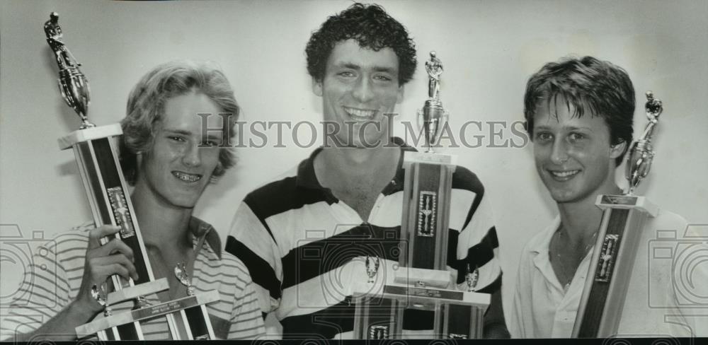 1980 Press Photo Youth Golf Champions Johnny Davis, Bobby Gibson, Scott Gaskins - Historic Images
