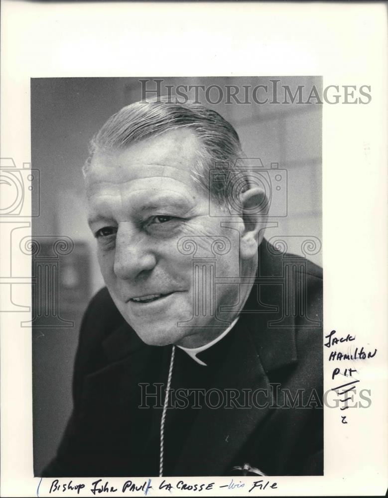 1983 Press Photo Bishop John Paul Of La Crosse - mjb54358 - Historic Images