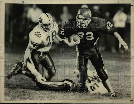 Press Photo Willard Football Art split end Chris Rothhaar-All Ohio candidate - Historic Images