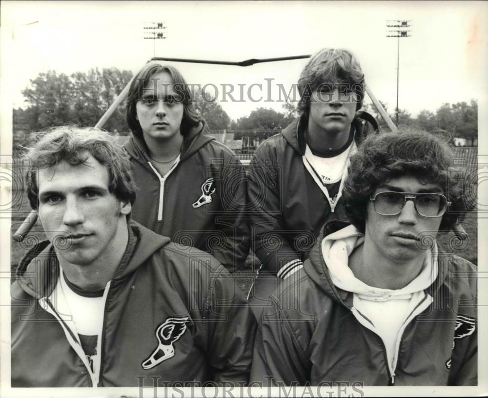 Press Photo Kevin Province, Scott martin, Keith Sweeny and Tom Richey - Historic Images