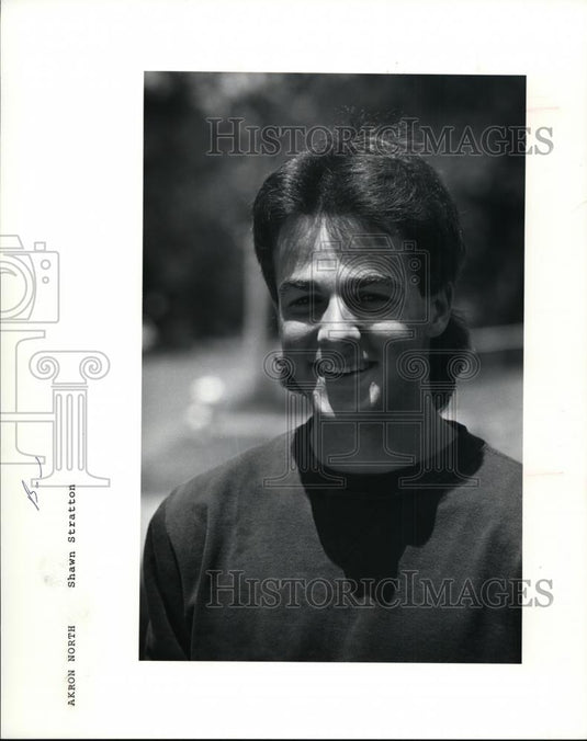 Press Photo Shawn Stratton, Akron North Baseball - cvb51825 - Historic Images