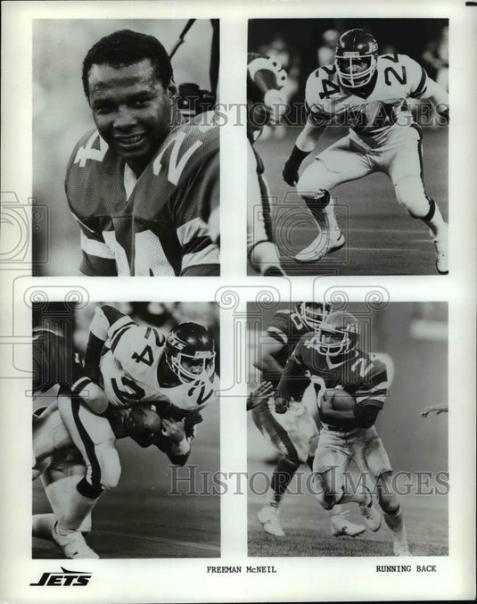 Press Photo Shots of Freeman McNeil Running Back New York Jets - cvb52184 - Historic Images
