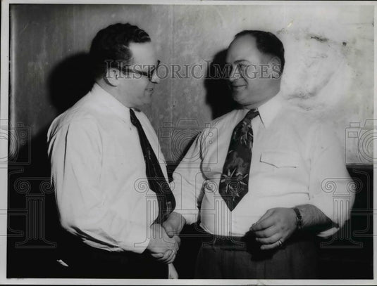 1952 Press Photo Boxing trainers Tex Felte and Izzy Klein - cvb65456 - Historic Images
