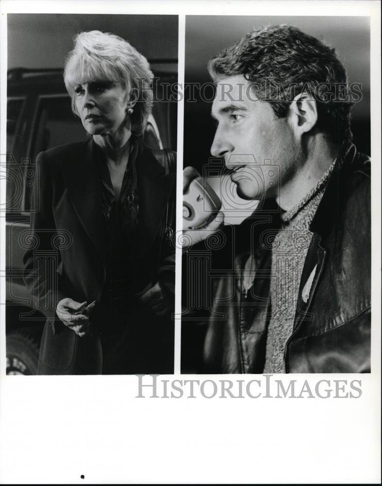 1994 Press Photo Barbara Eden and Michael Nouri in Eyes of Terror. - cvp94257 - Historic Images