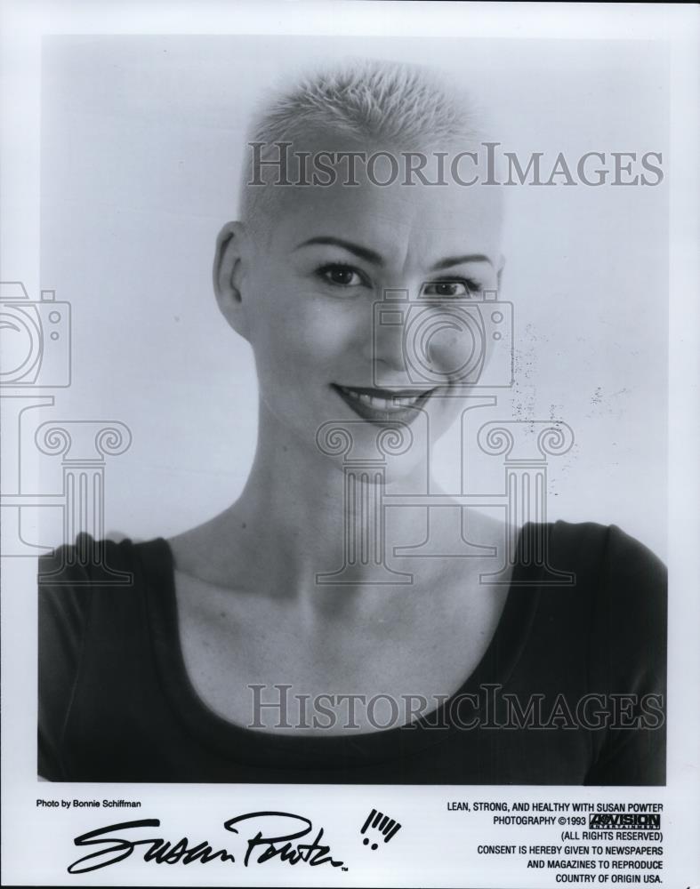 1993 Press Photo Susan Powter, motivational speaker and author - cvp87441 - Historic Images