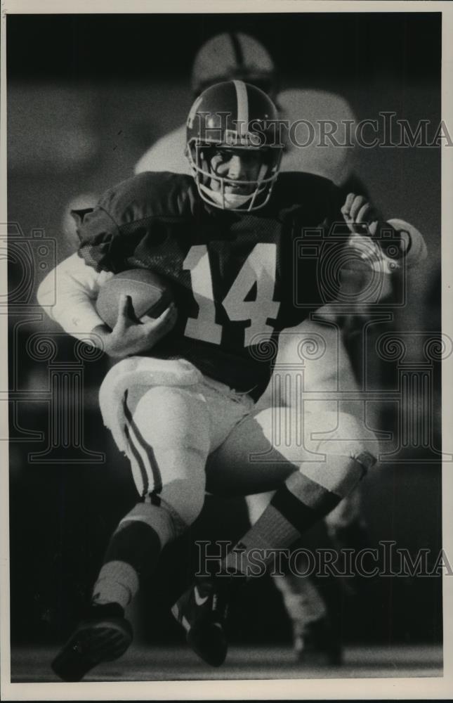 1990 Press Photo Alabama Football Quarterback Hollingsworth Against Penn State - Historic Images