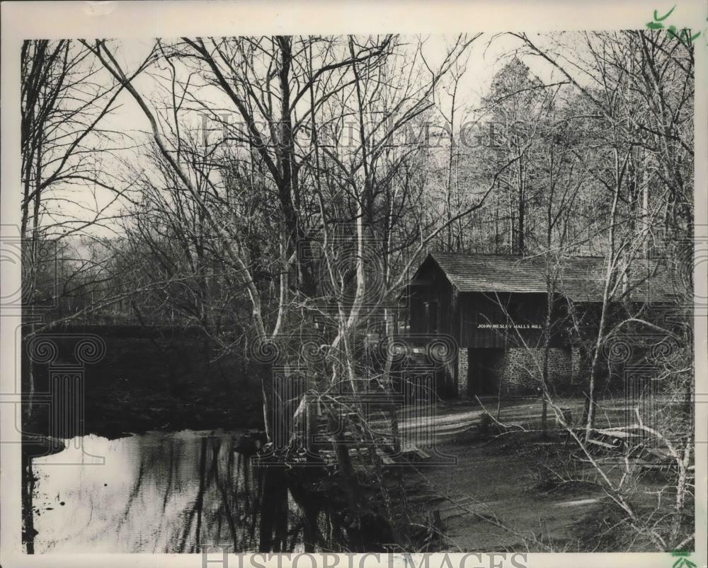 1988 Press Photo John Wesley Halls Mill, Tannehill State Park, Bessemer, Alabama - Historic Images