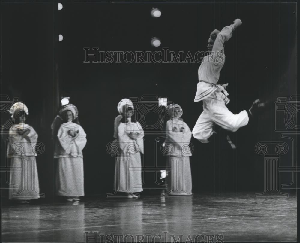 High Flying Dancer in the Alabama Ballet , Undated Vintage Press Photo ...