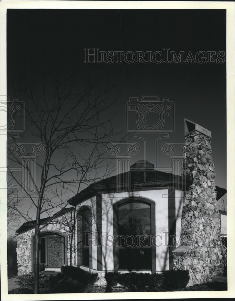 1986 Press Photo Brookfield Milwaukee home cited for Masonry Institute WI award - Historic Images