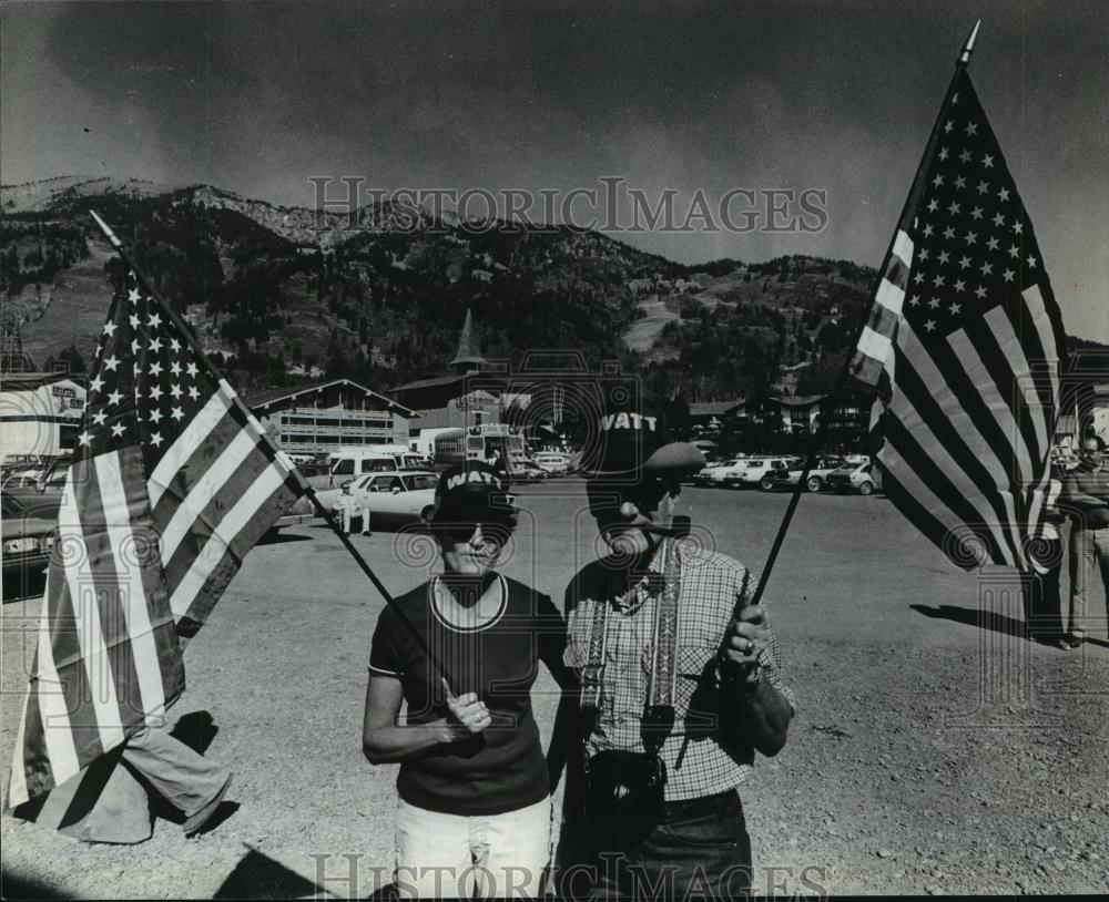 1981 Press Photo Mr &amp; Mrs Orin A Soest of Jackson, Wyo. - mjb55022 - Historic Images