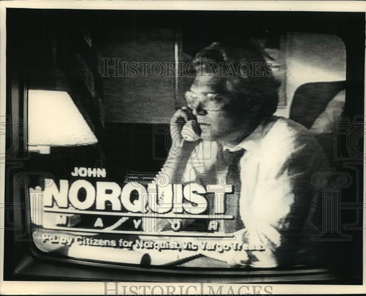 1988 Press Photo Milwaukee Television ad for candidate John Norquist - mjb56206 - Historic Images
