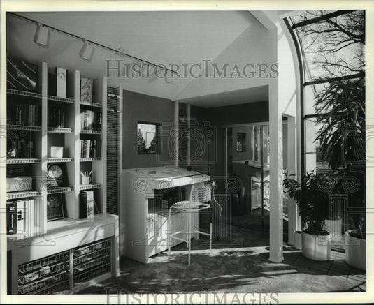1985 Press Photo Mill-Craft's NEST home guest quarters, doubling as office. - Historic Images