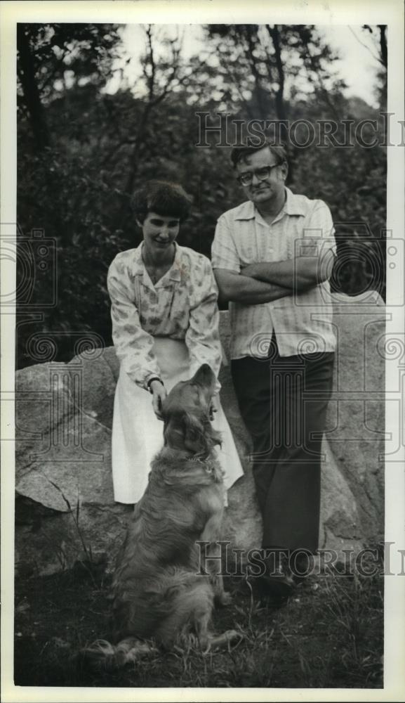 1980 Press Photo Theodore Victor Olsen and Beverly Butler Olsen of Rhinelander - Historic Images