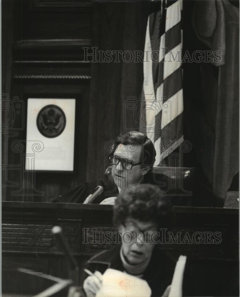 1981 Press Photo Judge Miech of Milwaukee - mjb57464 - Historic Images