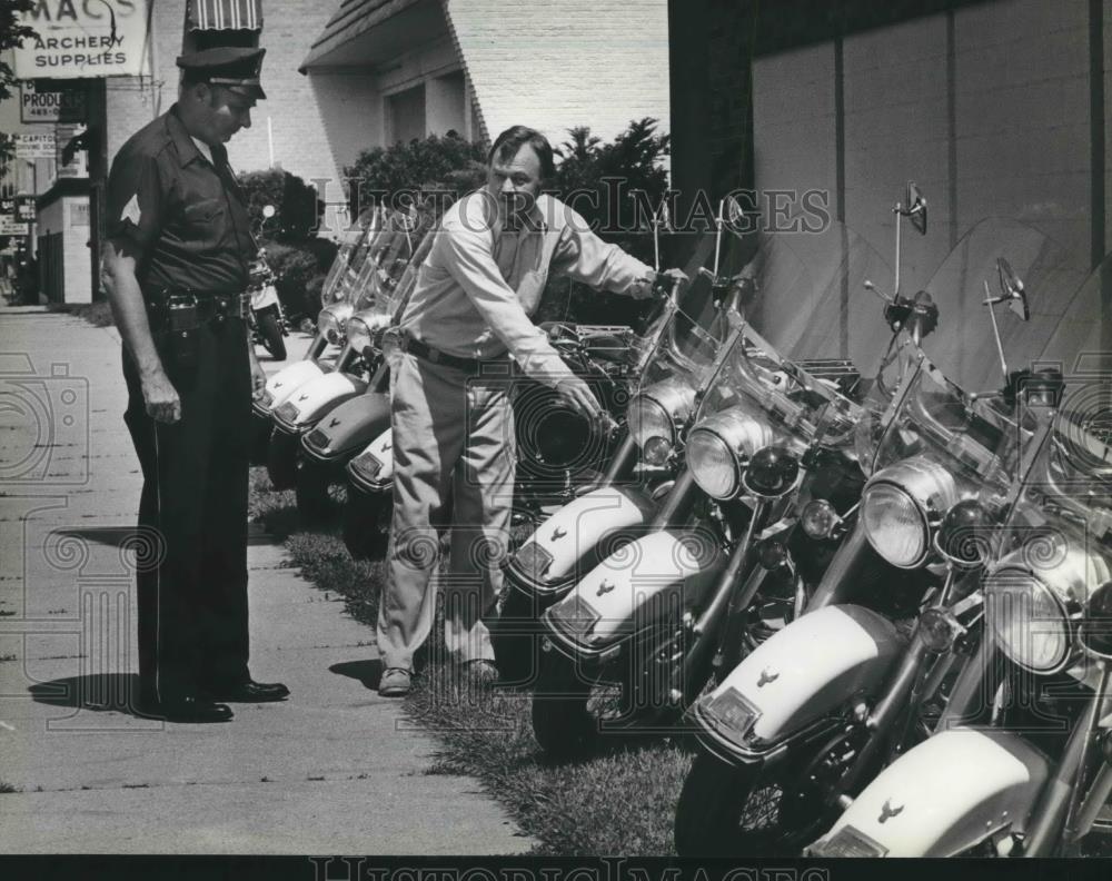 1982 Press Photo 10 new Harley-Davidson&#39;s for Police Department, Milwaukee - Historic Images