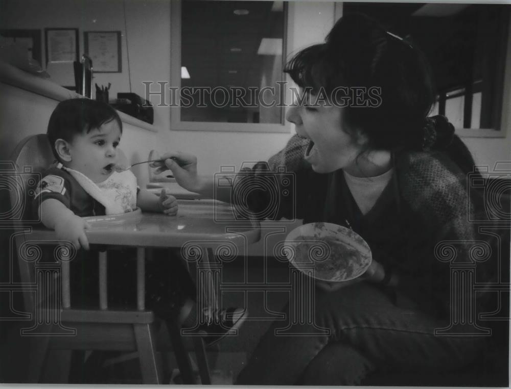 1994 Press Photo Milwaukee Area Technical College Child Care Center now open - Historic Images