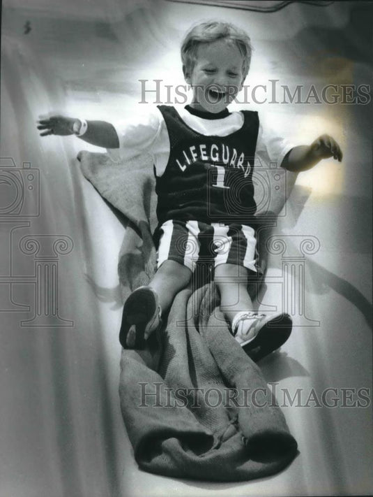 1994 Press Photo Beau Glaeser, at the sesquicentinnial celebration in Oconomowoc - Historic Images