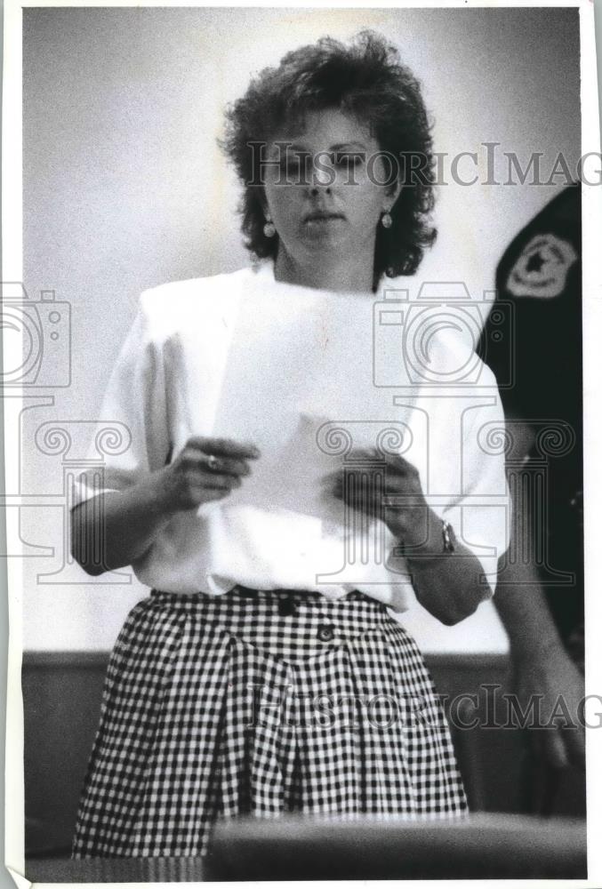 1993 Press Photo Cheryl A. Nunley was sentenced to five months in jail Waukesha - Historic Images
